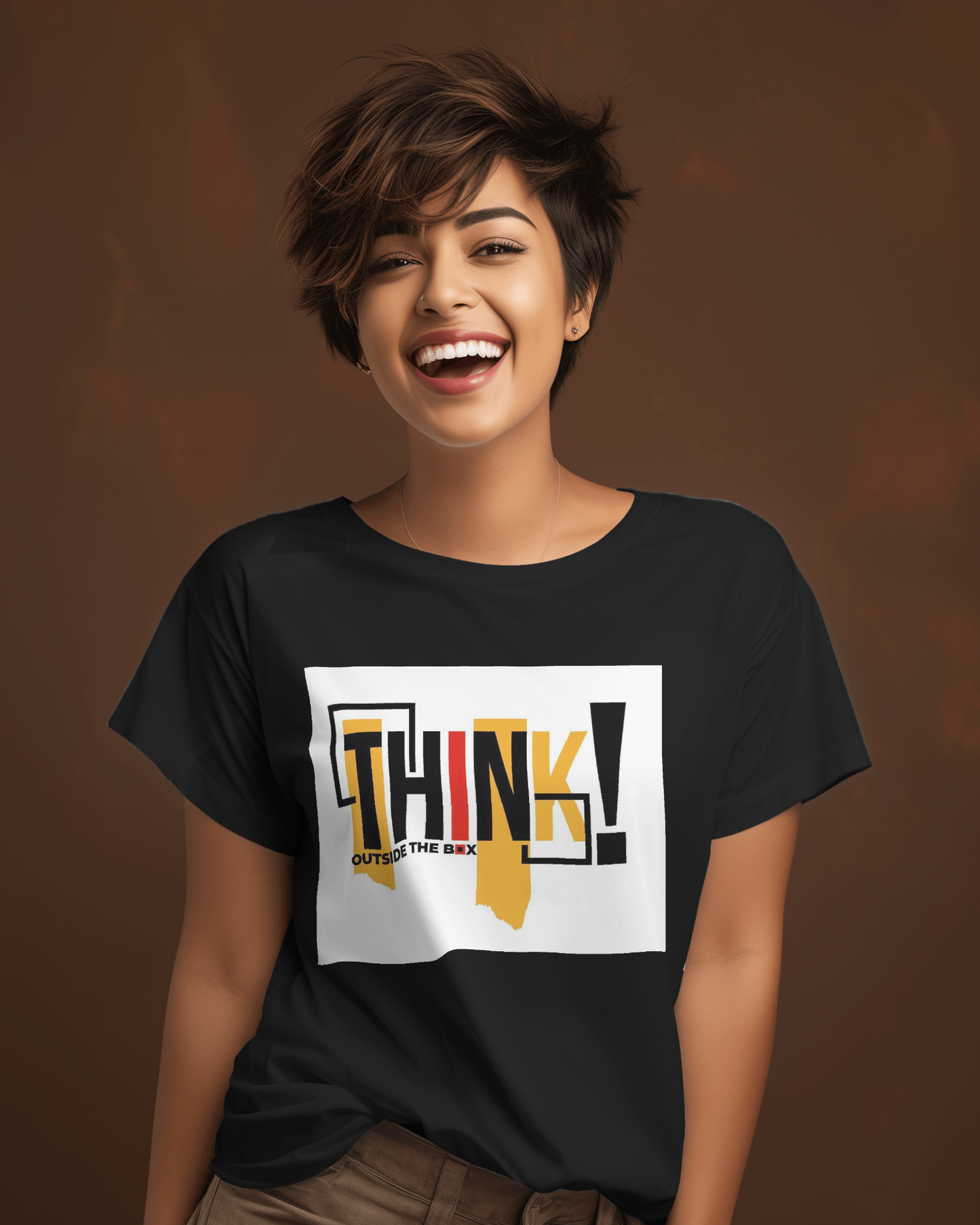 Think out of the box_ tshirt for men and women