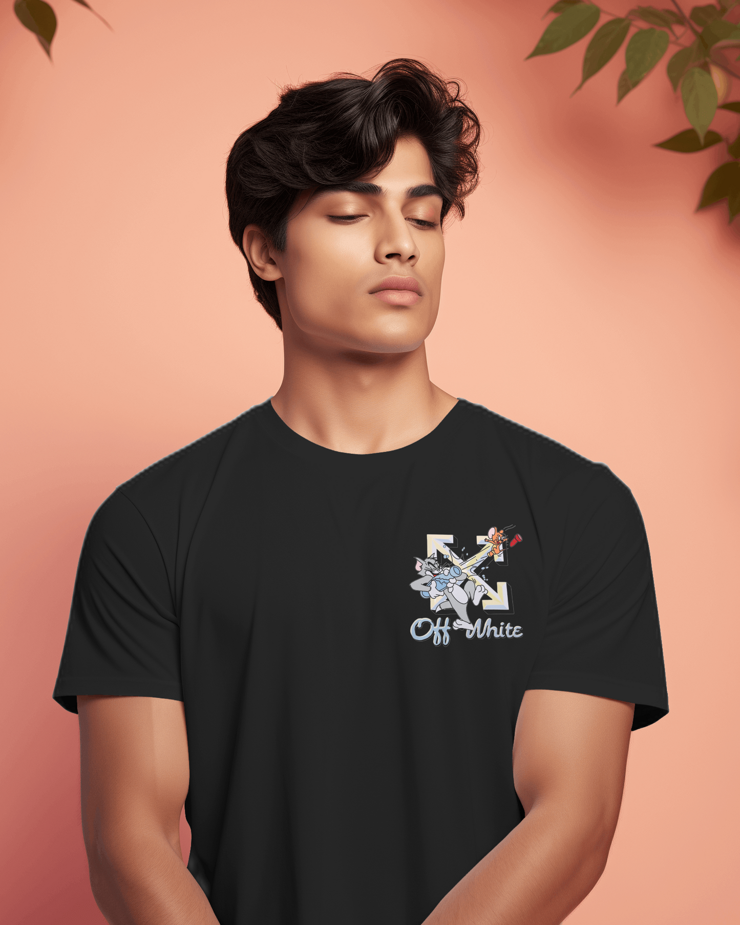 Tom and Jerry OFF-WHITE Oversize T-shirt for men and women