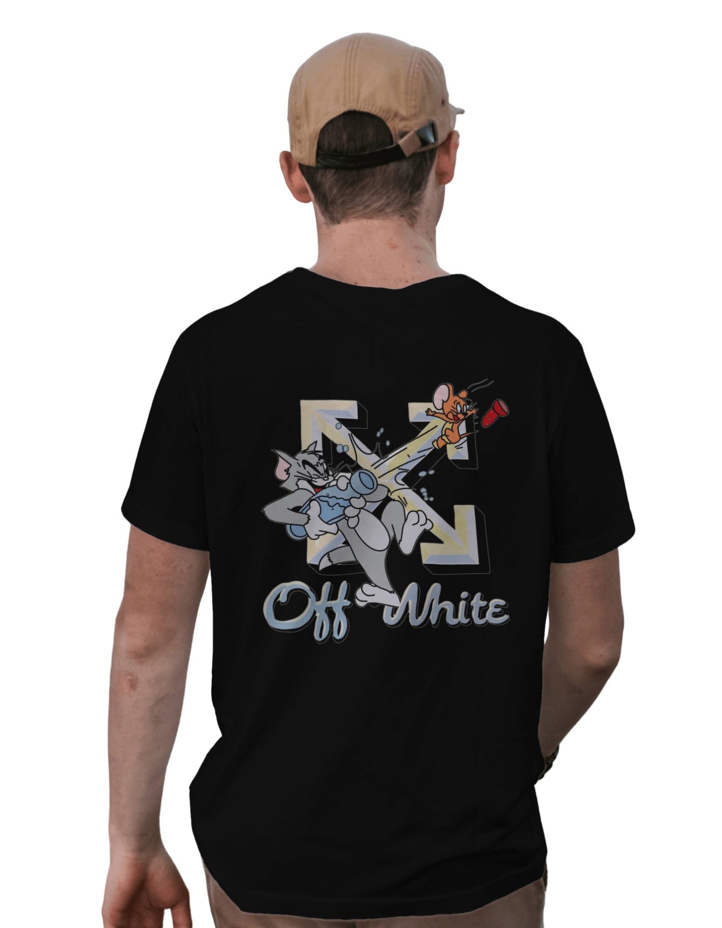 Tom and Jerry OFF-WHITE Oversize T-shirt for men and women